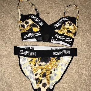 Moschino and H&M 2 peace swim suit never wore